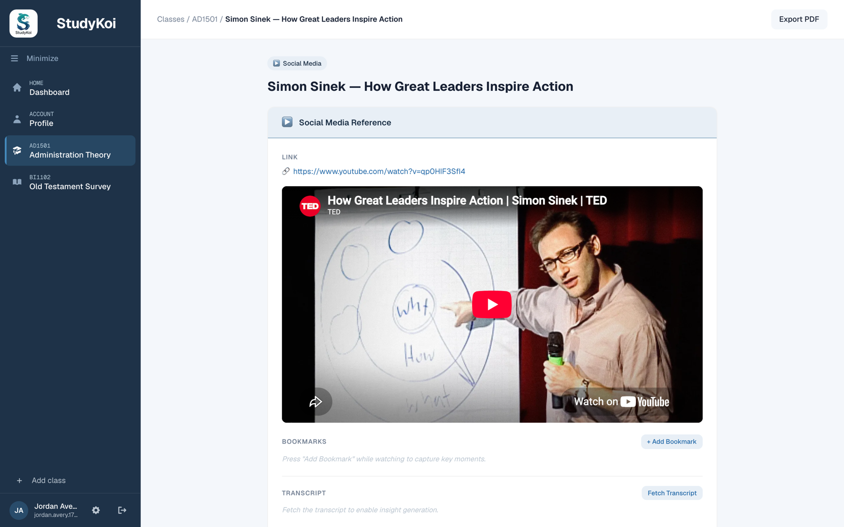 Learn from any video